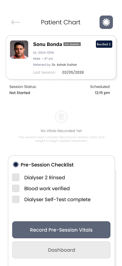 Hi-Fi Clinical Design Screen 2
