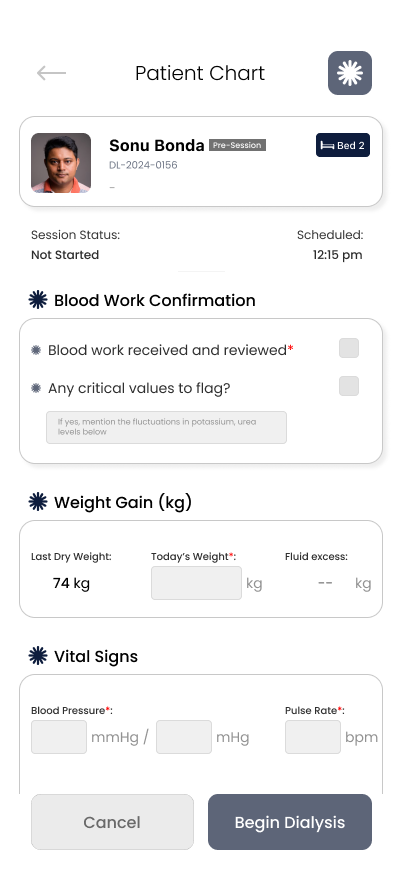 Hi-Fi Clinical Design Screen 4