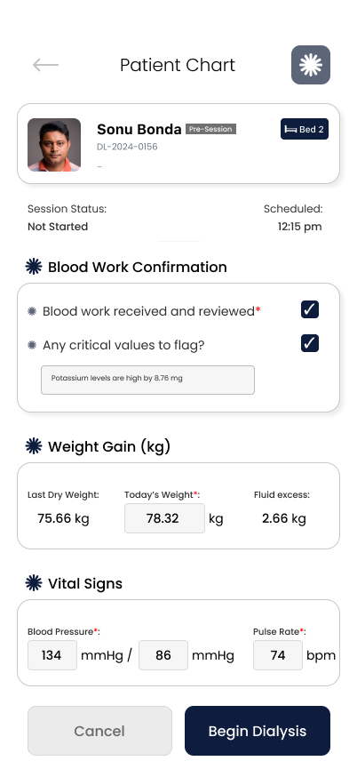 Hi-Fi Clinical Design Screen 5