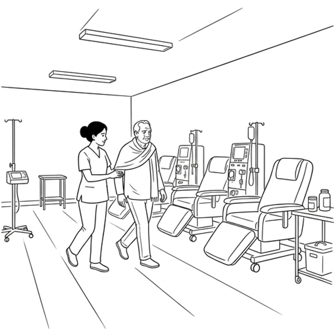 Sunita receives an alert on her phone if weight gain exceeds threshold